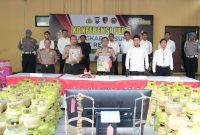 Kapolresta Sidoarjo Kombespol Christian Tobing ungkap sindikat LPG oplosan