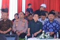 Kapolres Gresik AKBP Ramadhan Nasution saat hadiri Groundbreaking Pabrik Komplek Nitrat PT Bara Blasting Perkasa