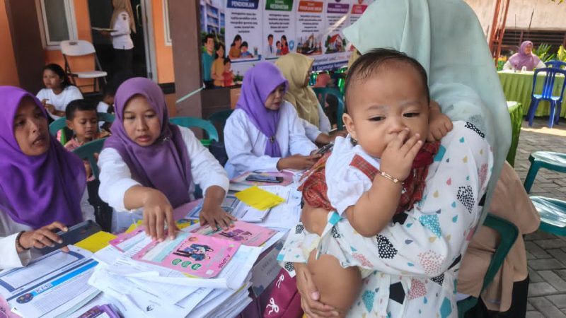 ‎Ratusan anak ramaikan Posyandu di Program TMMD