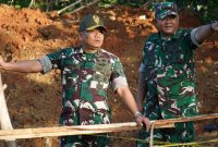 Danrem 084/BJ Brigjen TNI Kohir cek pembangunan Jembatan Perintis Garuda