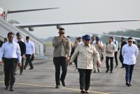 Presiden RI Prabowo Subianto kunjungan ke Jatim