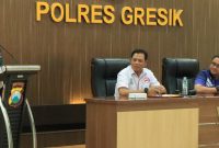 Kapolres Gresik AKBP Ramadhan Nasution saat gelar Muskab PBVSI