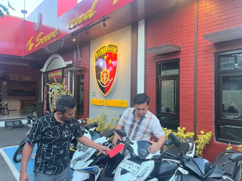 Polres Ponorogo tangkap tersangka Curanmor beserta barang buktinya