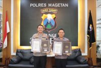 Kapolres Magetan AKBP Raden Erik Bangun Prakasa terima penghargaan IKPA Sempurna
