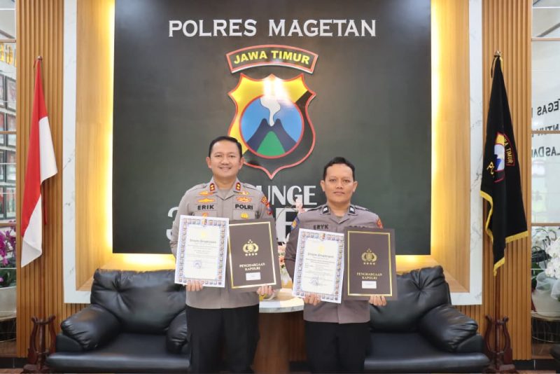 Kapolres Magetan AKBP Raden Erik Bangun Prakasa terima penghargaan IKPA Sempurna