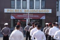 Kapolres Bojonegoro AKBP Afrian Satya Permadi dalam program Latja Ksatriya Hawin Sarwahita