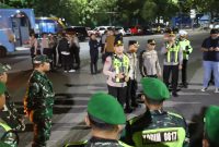 Kapolres Gresik AKBP Ramadhan Nasution saat kawal Suran Agung dan Pengesahan Warga Baru PSHT