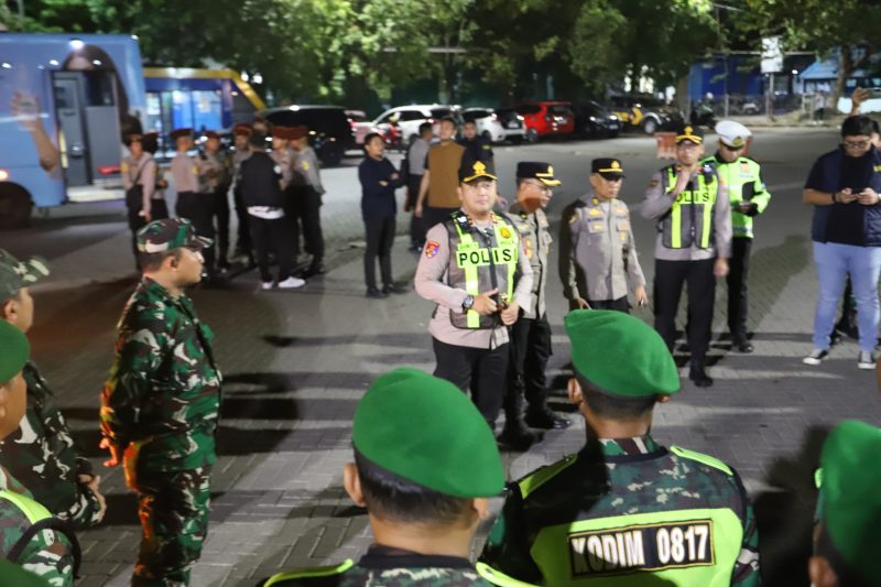 Kapolres Gresik AKBP Ramadhan Nasution saat kawal Suran Agung dan Pengesahan Warga Baru PSHT