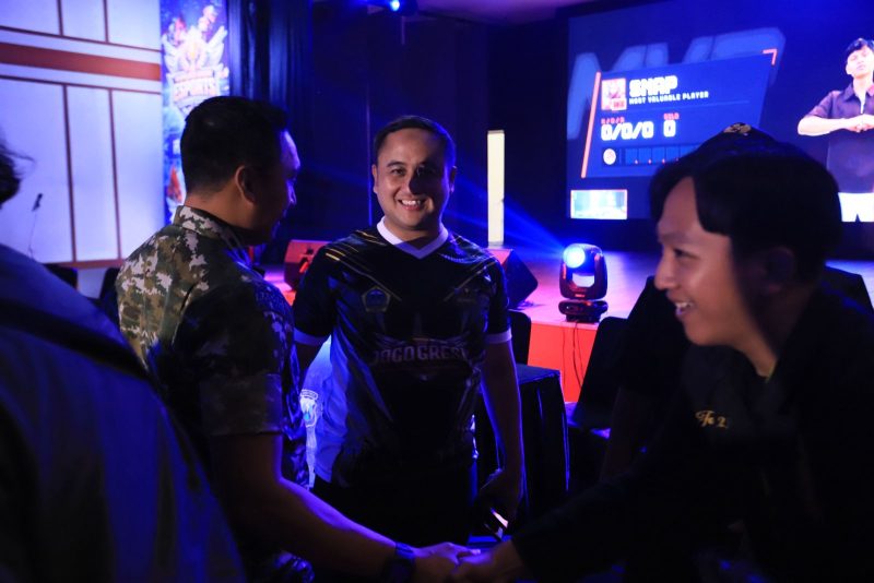 Kapolres Gresik AKBP Ramadhan Nasution saat acara Esports Competition