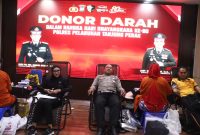 Polres Pelabuhan Tanjung Perak Surabaya gelar aksi donor darah