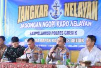 Kapolres Gresik AKBP Ramadhan Nasution saat hadiri acara Jangkar Nelayan