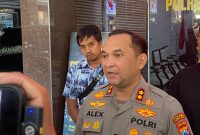 Kapolres Lumajang AKBP Alex Sandy Siregar berikan keterangan