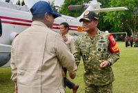 Danrem 084/Bhaskara Jaya Brigjen TNI Kohir sambut Presiden RI Prabowo Subianto
