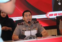 Kapolres Lamongan AKBP Arif Fazlurrahman berikan keterangan