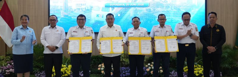 KAI Daop 8, 7 dan 9 tandatangani PKS dengan Kejati Jatim