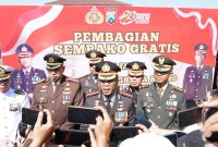 Kapolresta Sidoarjo Kombespol Christian Tobing berikan keterangan