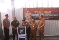 Kapolres Probolinggo AKBP Muhammad Wahyudin Latif resmikan renovasi Polsek Bantaran dan Polsek Besuk