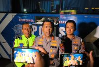 Kapolresta Sidoarjo Kombespol Christian Tobing berikan keterangan