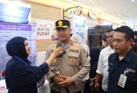 Kapolres Gresik AKBP Ramadhan Nasution saat di Job Fair Tematik