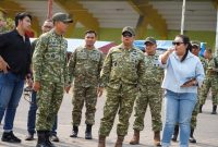 Danrem 084/Bhaskara Jaya Brigjen TNI Kohir tinjau GOR Delta Sidoarjo