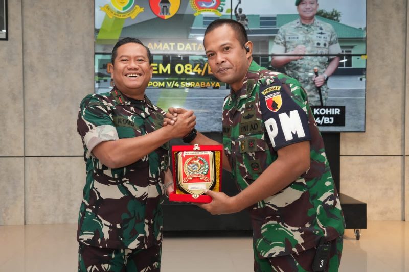 Danrem 084/Bhaskara Jaya Brigjen TNI Kohir kunjungi Denpom V/4 Surabaya