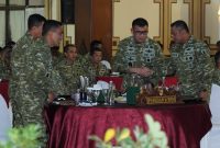 Danrem 084/Bhaskara Jaya Brigjen TNI Kohir hadiri rapat evaluasi