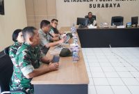 Danrem 084/Bhaskara Jaya Brigjen TNI Kohir saat pemaparan pembangunan jembatan Garuda