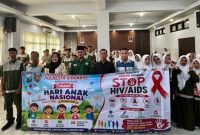 Polresta Sidoarjo sosialisasi bahaya HIV/AIDS di Hari Anak Nasional