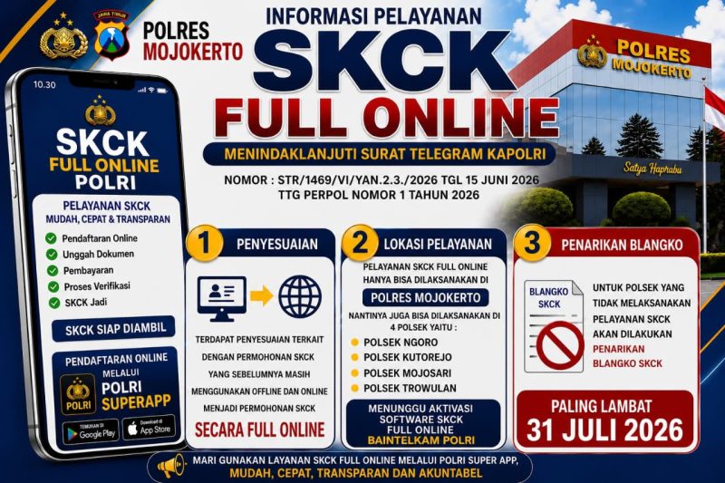 Polres Mojokerto alihkan pelayanan SKCK Full Online
