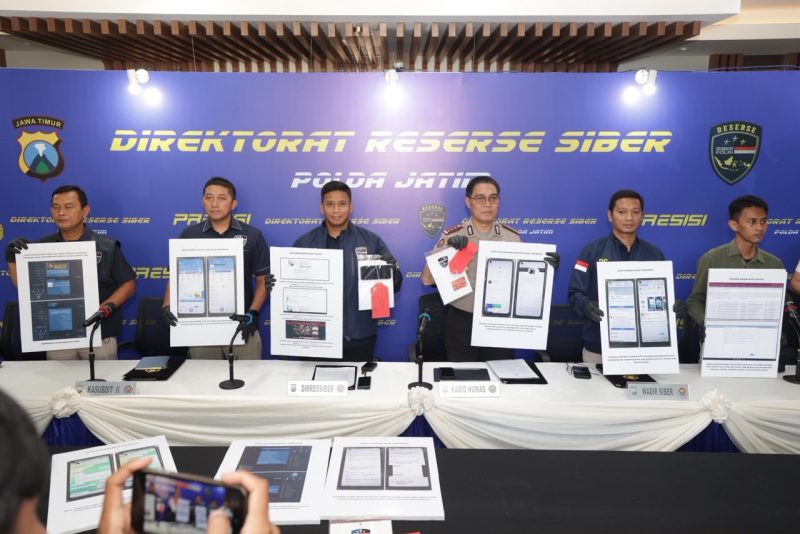 Ditressiber Polda Jatim bongkar peretasan website Judi Online