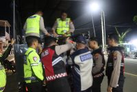 Polres Pacitan saat razia balap liar