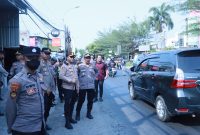 Kapolres Gresik AKBP Ramadhan Nasution pimpin penyekatan perbatasan Gresik Surabaya