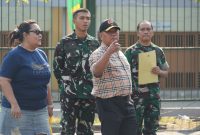 Danrem 084/Bhaskara Jaya Brigjen TNI Kohir tinjau lokasi Pesta Rakyat