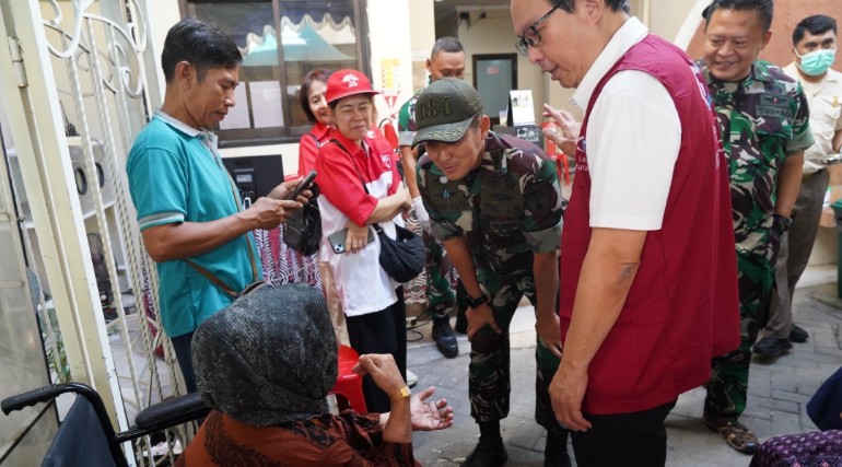 Kasiter Kasrem 084/Bhaskara Jaya, Kolonel Kav Ivan Alfa saat kunjungan ke Pamekasan