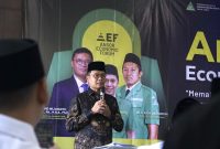 Direktur Jenderal Pajak, Bimo Wijayanto, saat menyampaikan _Keynote Speech_ dalam kegiatan Ansor Economic Forum.
