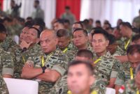 Danrem 084/Bhaskara Jaya Brigjen TNI Kohir saat hadiri Apel Dansat
