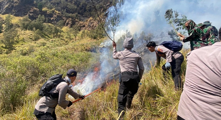 Polres Probolinggo cegah karhutla di kawasan TNBTS
