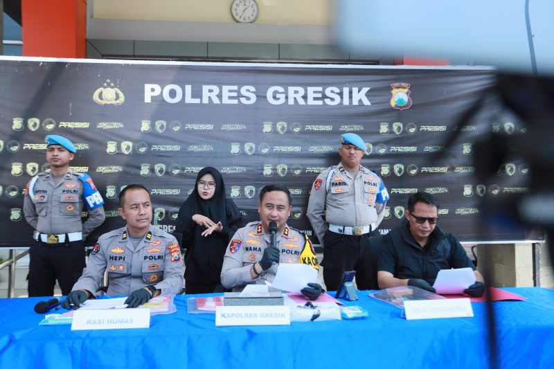 Polres Gresik ungkap kasus peredaran Narkotika di Menganti