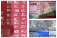 Satresnarkoba Polres Pelabuhan Tanjung Perak sita barang buktinya