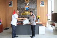 Kapolres Bojonegoro AKBP Yenni Diarty terima penghargaan dari Kemenkeu