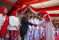 Danrem 084/Bhaskara Jaya Brigjen TNI Kohir hadiri upacara bendera