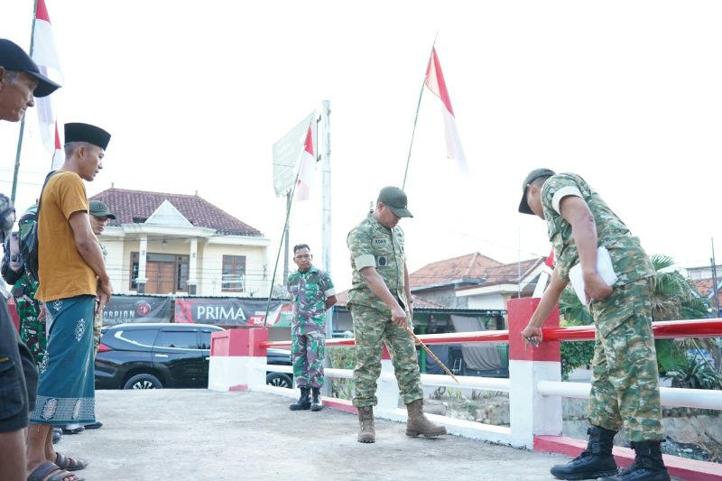 Danrem 084/Bhaskara Jaya Brigjen TNI Kohir cek jembatan Garuda