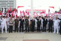 Danrem 084/Bhaskara Jaya Brigjen TNI Kohir usai upacara bendera