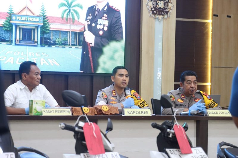 Kapolres Pacitan AKBP Ayub Diponegoro Azhar ungkap kasus montir Curanmor
