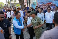 Danrem 084/Bhaskara Jaya saat hadiri Peresmian Gedung DPD KSPSI AGN Jatim