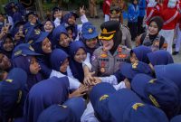 Kapolres Bojonegoro AKBP Yenni Diarty gelar Goes to School di SMPN 5 Bojonegoro