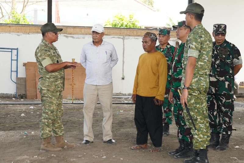 Danrem 084/Bhaskara Jaya Brigjen TNI Kohir tinjau KDKMP Porong