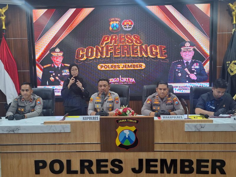 Kapolres Jember AKBP Alaiddin ungkap kasus