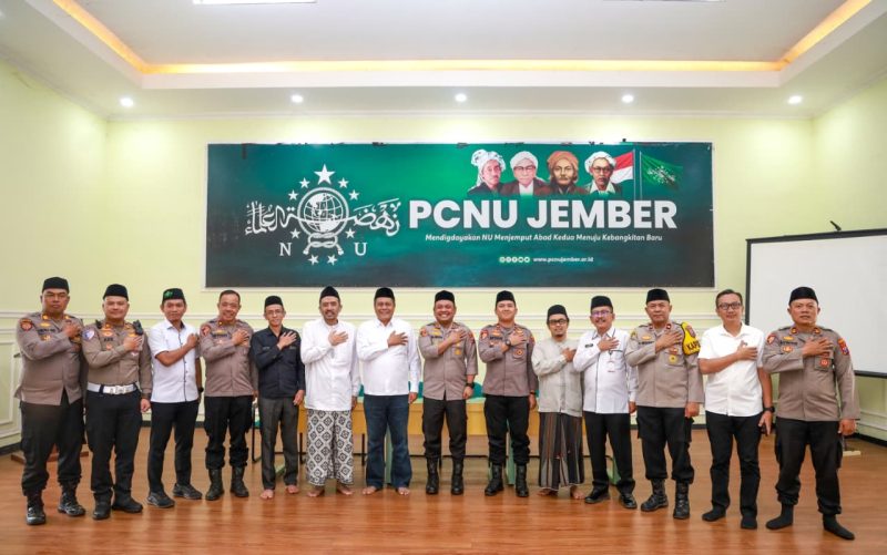Kapolres Jember AKBP Alaiddin silaturahmi ke kantor PCNU