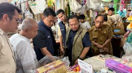 Kasatreskrim Polres Gresik AKP Mohammad Prasetyo sidak pasar